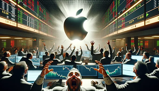 Apple всего за одну ночь подешевела на $100 млрд