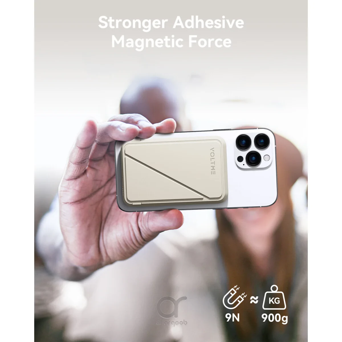Внешний аккумулятор VOLTME MagPak 5K 5000мАч 15 W Вт MagSafe USB Type-C Серый