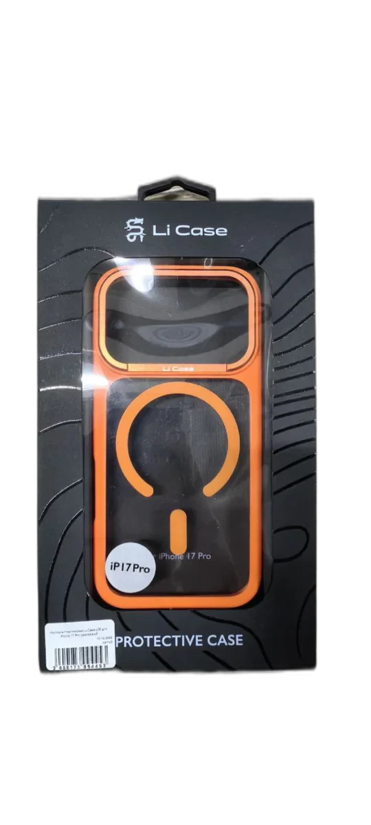 Накладка пластиковая Li case L06 для IPhone 17 Pro Max оранжевый