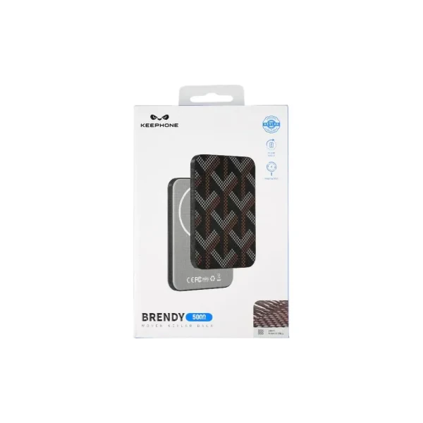 Внешний аккумулятор Keephone Ultra Slim Brendy MagSafe 5000mAh 15W (Meteor)