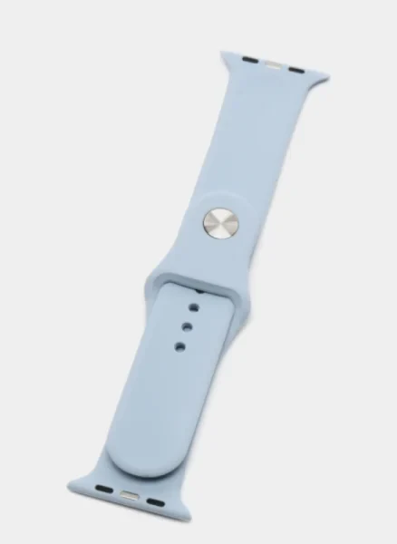 Ремешок силиконовый для Apple Watch 38/40/41, небесно-голубой
