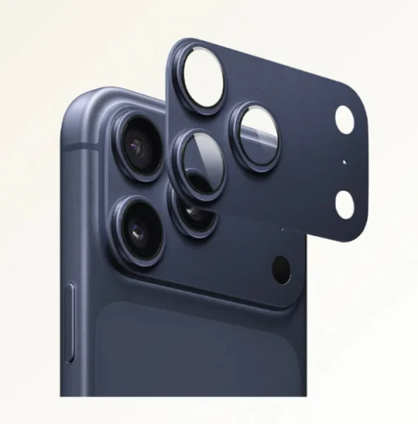 Защитное стекло для камеры Gerlax GG-204 с сеткой для iPhone 17 Pro Dark Blue