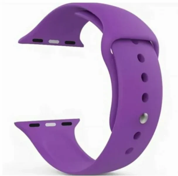 Ремешок силиконовый  для Apple Watch 42/44/45/49 пурпурный