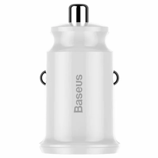 Автомобильное зарядное устройство Baseus Grain 2xUSB-A 15W (White)