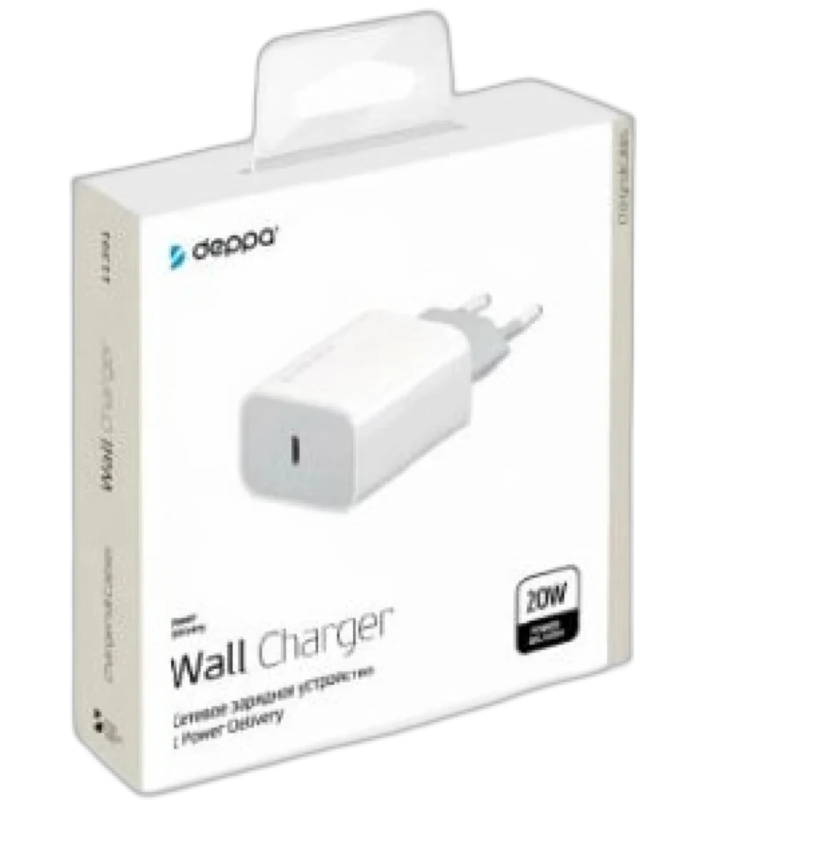 Адаптер Deppa USB-C 20W (White)