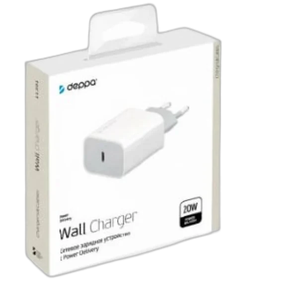 Адаптер Deppa USB-C 20W (White)