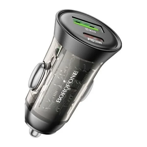 Автомобильное зарядное устройство Borofone BZ26A USB-A + USB-C 43W (Black)