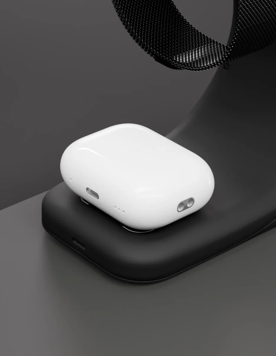 Беспроводная зарядная станция VLP Powerstand 3 в 1 MagSafe 15W (Black)