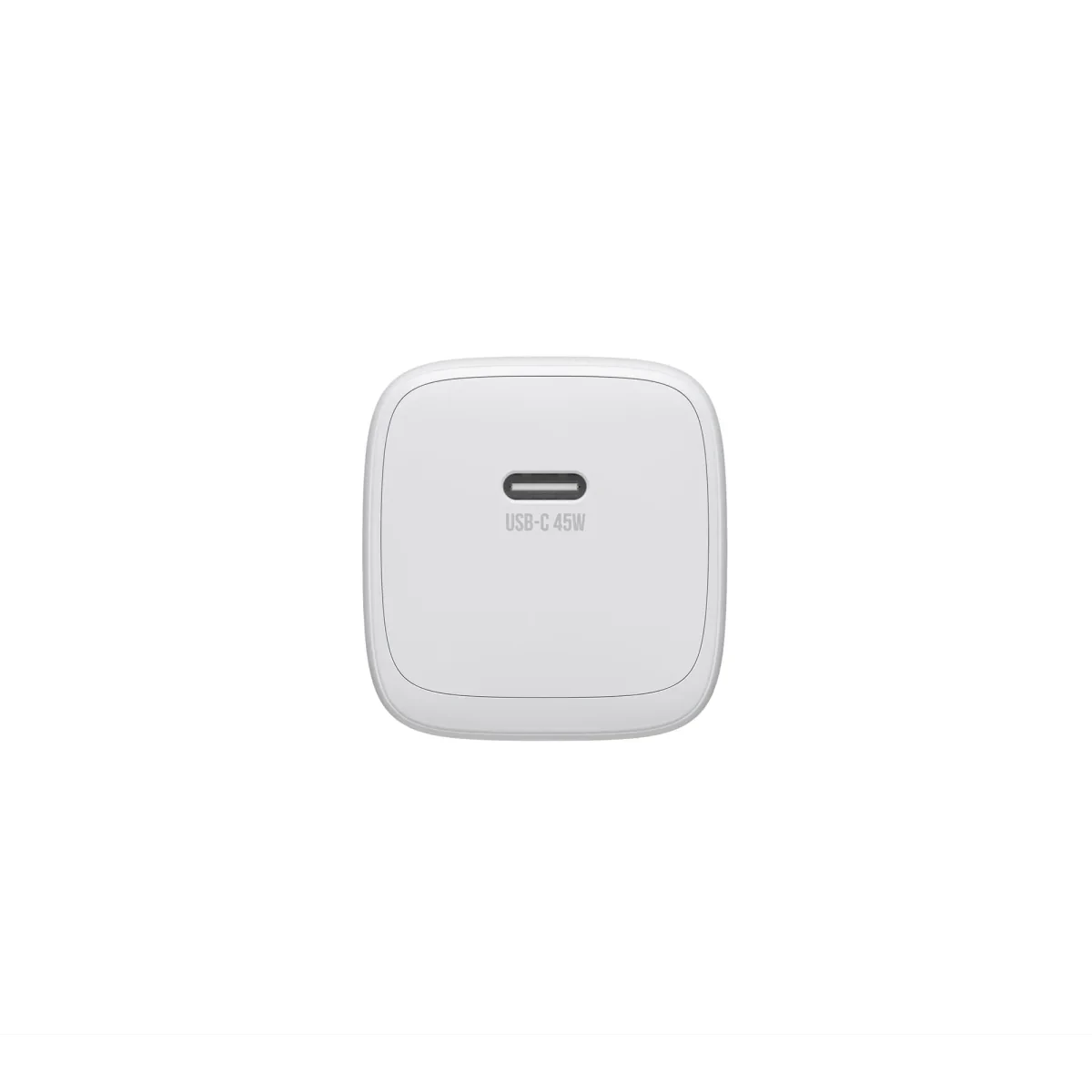 Адаптер Breaking P-21 GaN USB-C 45W с кабелем USB-C 1m (White)