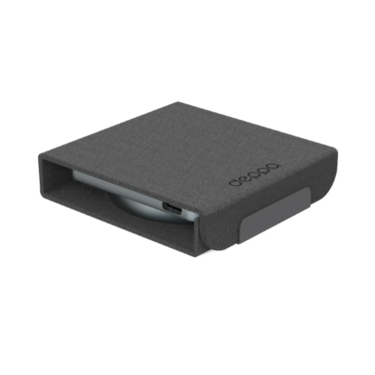 Беспроводная зарядная станция Deppa Crystal Travel 2 в 1 20W (Black)