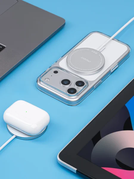Беспроводное зарядное устройство Deppa MagSafe 25W (Silver)