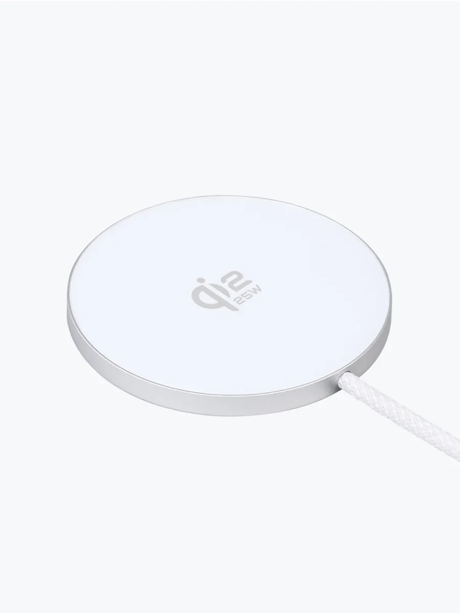 Беспроводное зарядное устройство Deppa MagSafe 25W (Silver)