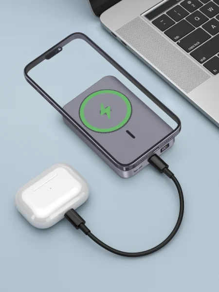 Внешний аккумулятор Deppa NRG Max  Qi2.2 10000 мА-ч, 25Вт MageSafe,