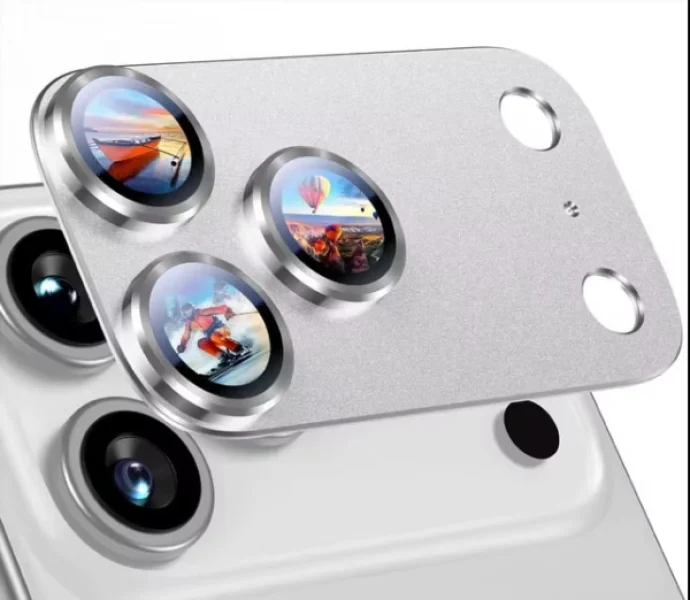 Защитное стекло для блока камеры Gerlax iPhone 17 Pro Silver
