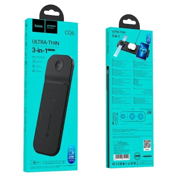 Беспроводное зарядное устройство Hoco CQ6 15W (Black)