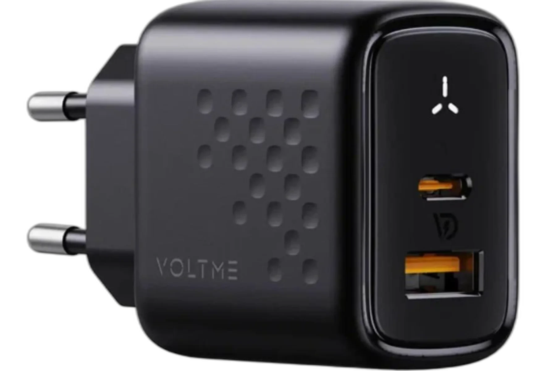 Адаптер VOLTME Revo Duo GaN USB-A + USB-C 45W (Black)