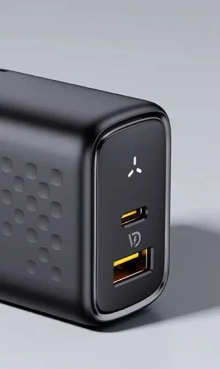Адаптер VOLTME Revo Duo GaN USB-A + USB-C 45W (Black)