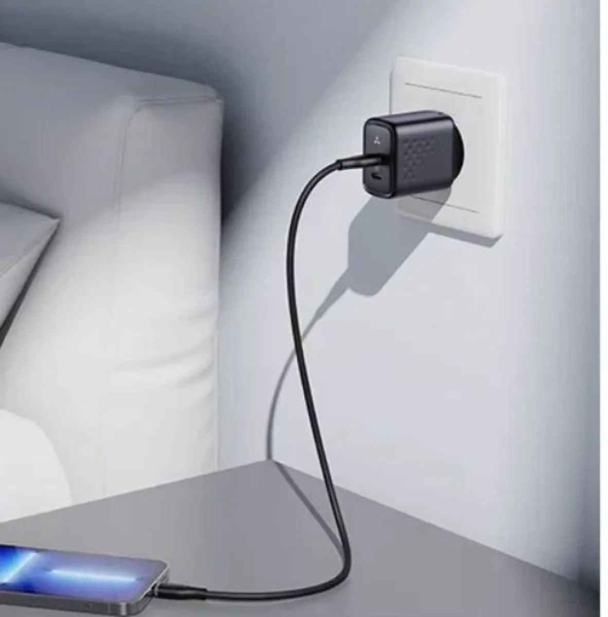 Адаптер VOLTME Revo Duo GaN USB-A + USB-C 45W (Black)