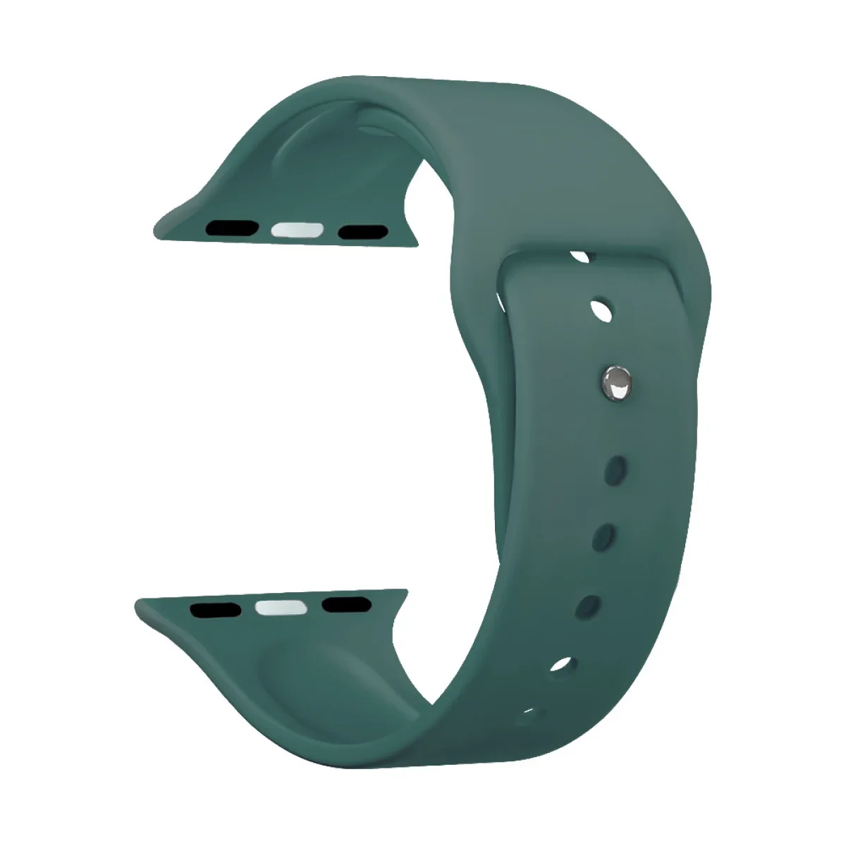 Ремешок силиконовый  для Apple Watch 42/44/45/49 темный лес