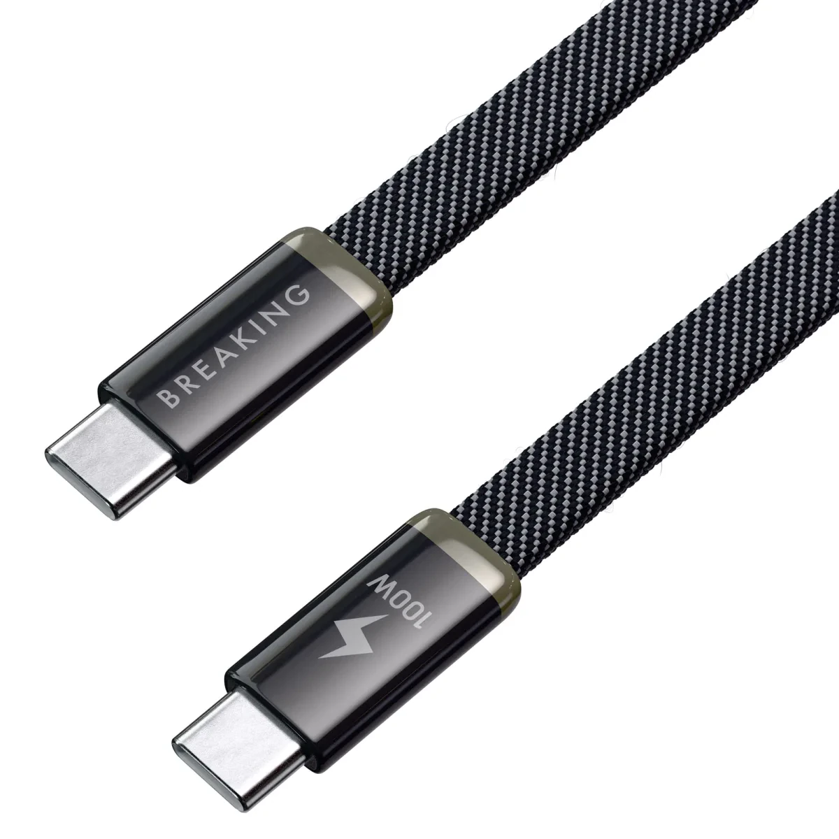 Кабель Breaking Neo USB-C - UCB-C 100W, 1m, черный