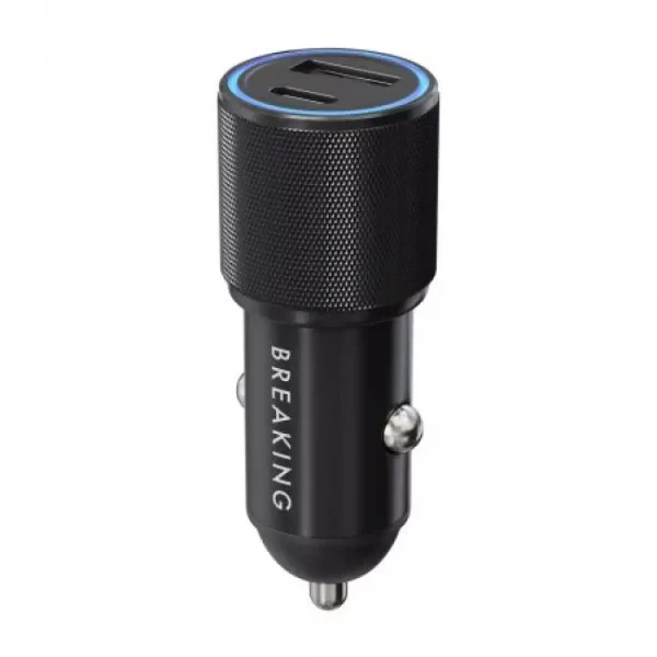 Автомобильное зарядное устройство Breaking C07 USB-A + USB-C 36W (Black)