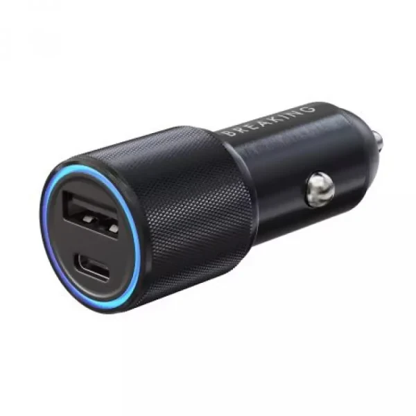 Автомобильное зарядное устройство Breaking C07 USB-A + USB-C 36W (Black)