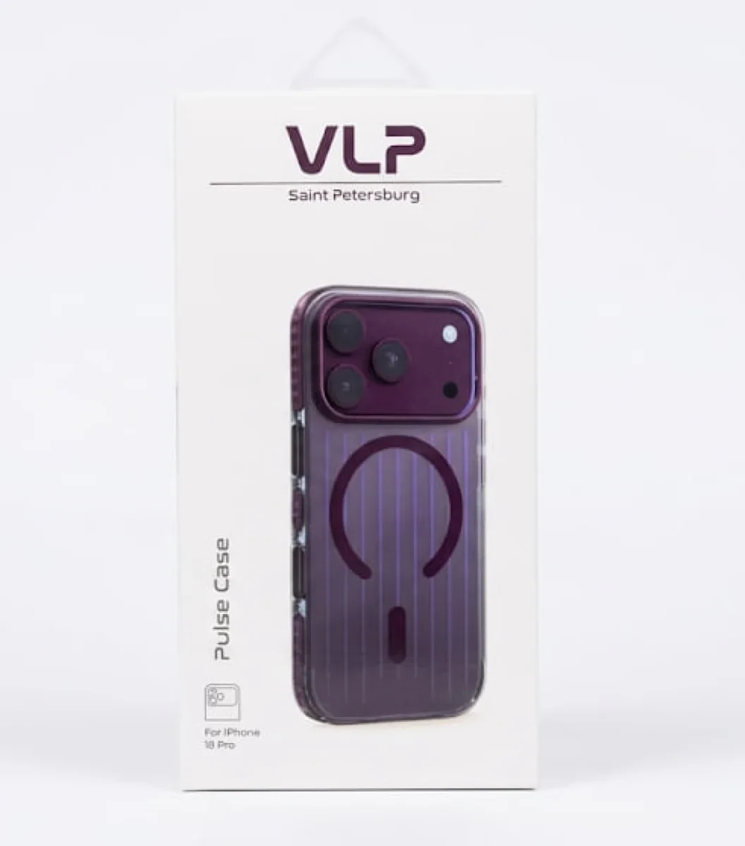 Чехол VLP Pulse Case с MagSafe для iPhone 17 Pro /18 Pro (Темно - вишневый)