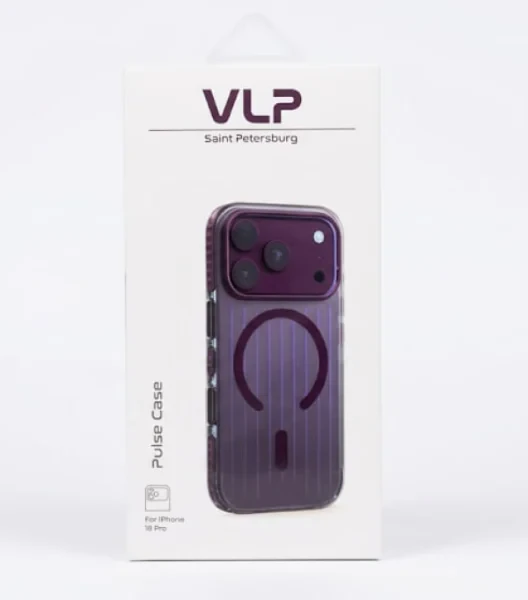 Чехол VLP Pulse Case с MagSafe для iPhone 17 Pro /18 Pro (Темно - вишневый)
