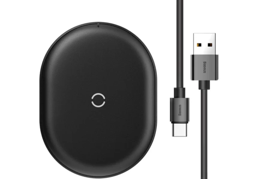 Беспроводное зарядное устройство Baseus Cobble 15W (Black)