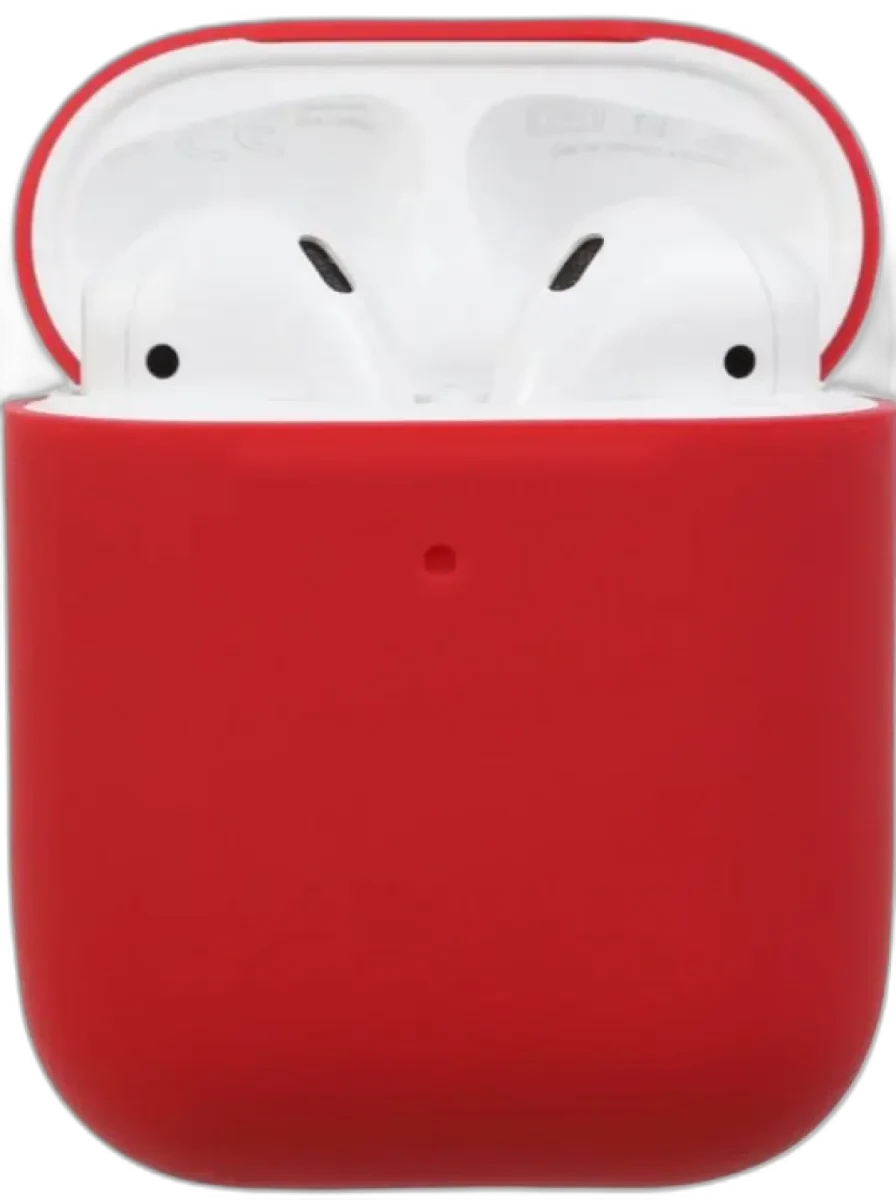 Пластиковый чехол для AirPods 2 красный