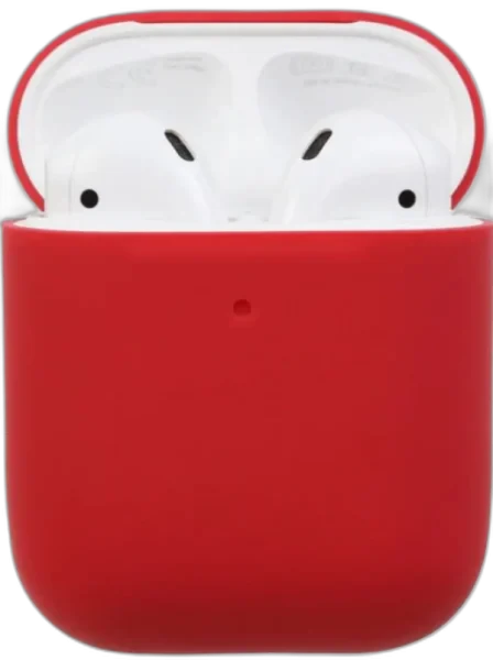 Пластиковый чехол для AirPods 2 красный