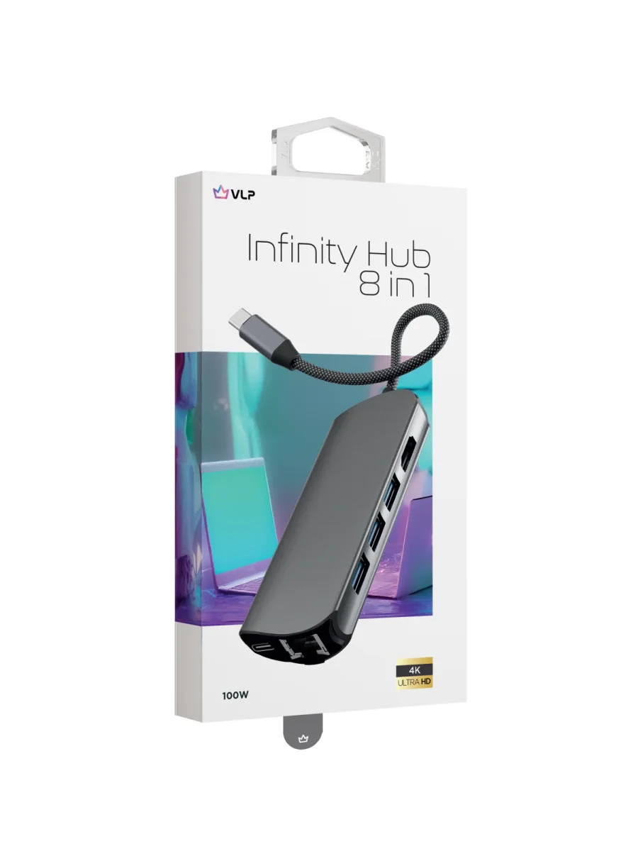 Переходник VLP USB-C Multiport Hub 8 в 1