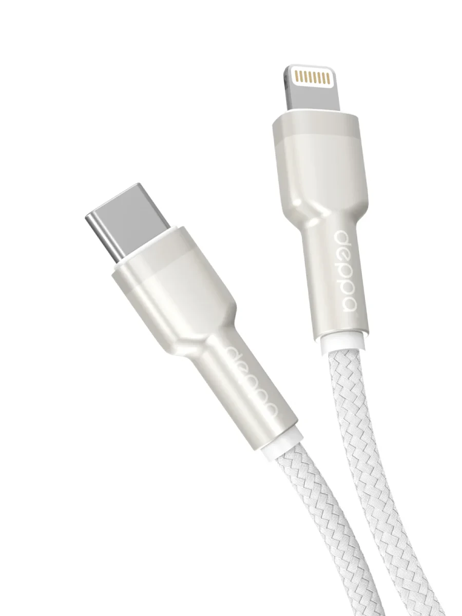 Кабель Deppa Elite Cable USB-C - Lightning 2.4A (1m)