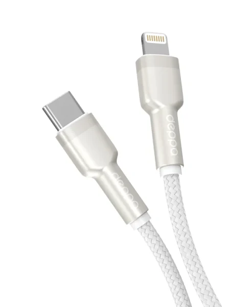 Кабель Deppa Elite Cable USB-C - Lightning 2.4A (1m)