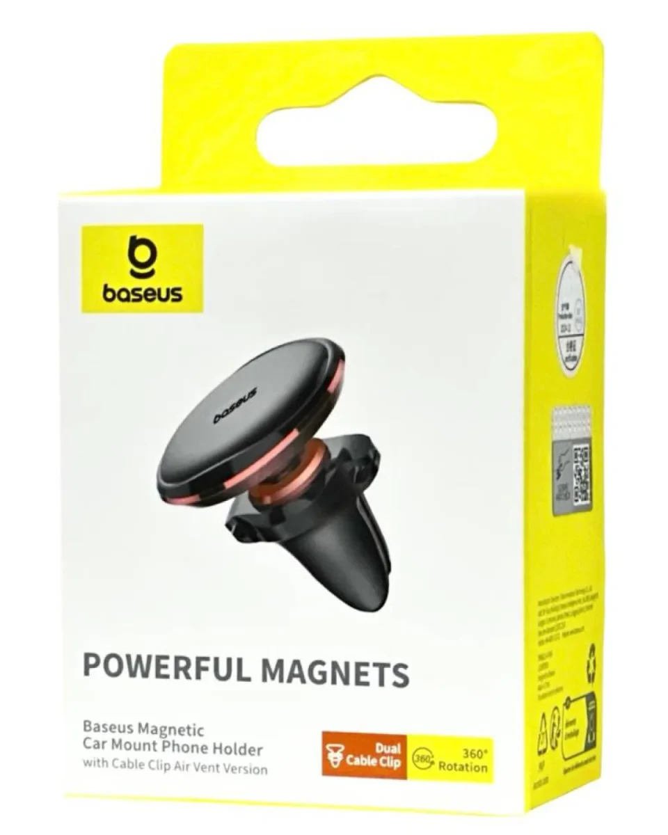 Автомобильный держатель Baseus SUGX-A0V магнитный (Black)