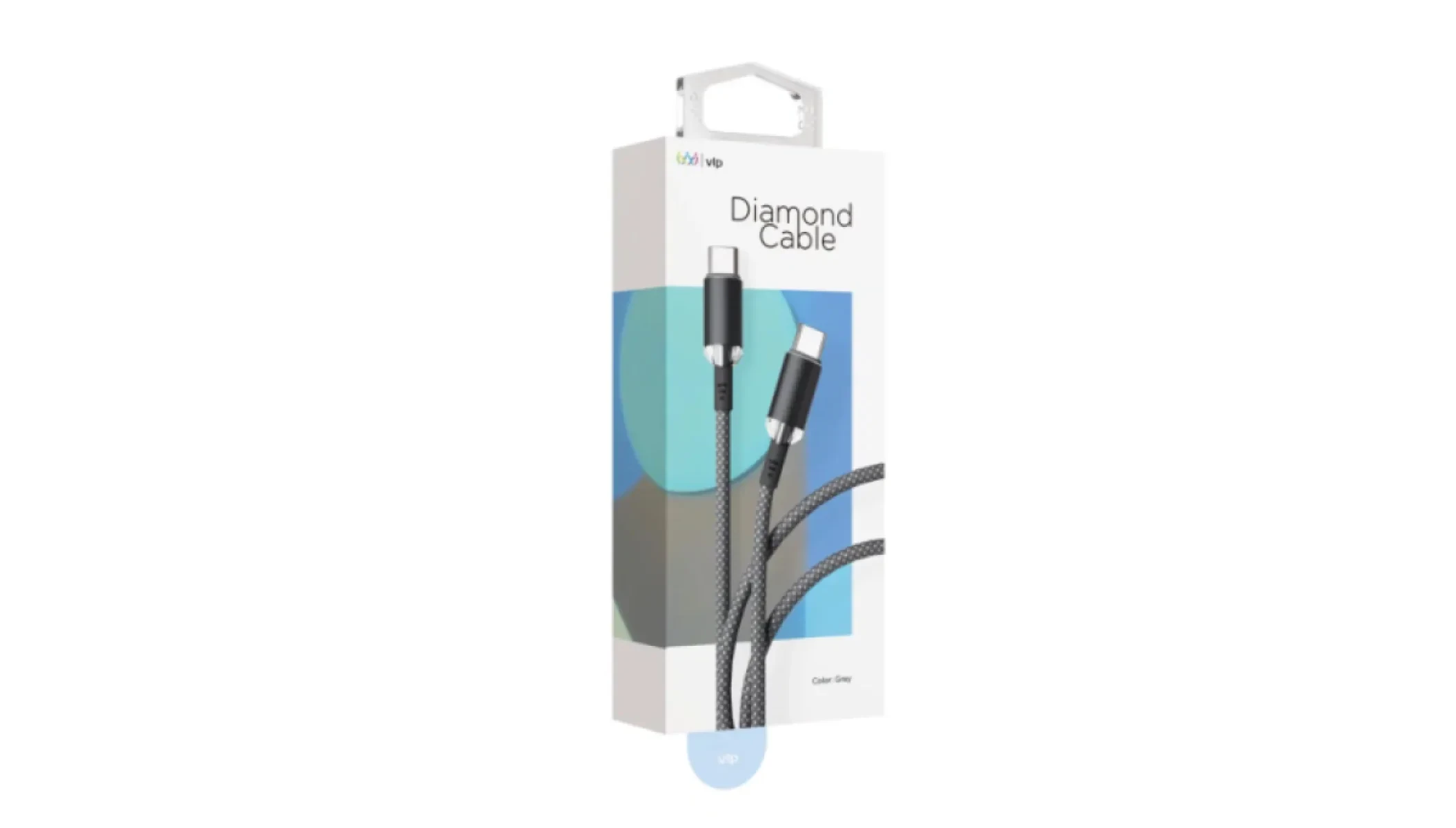 Кабель VLP Diamond USB-C - USB-C 1.2м , темно-серый