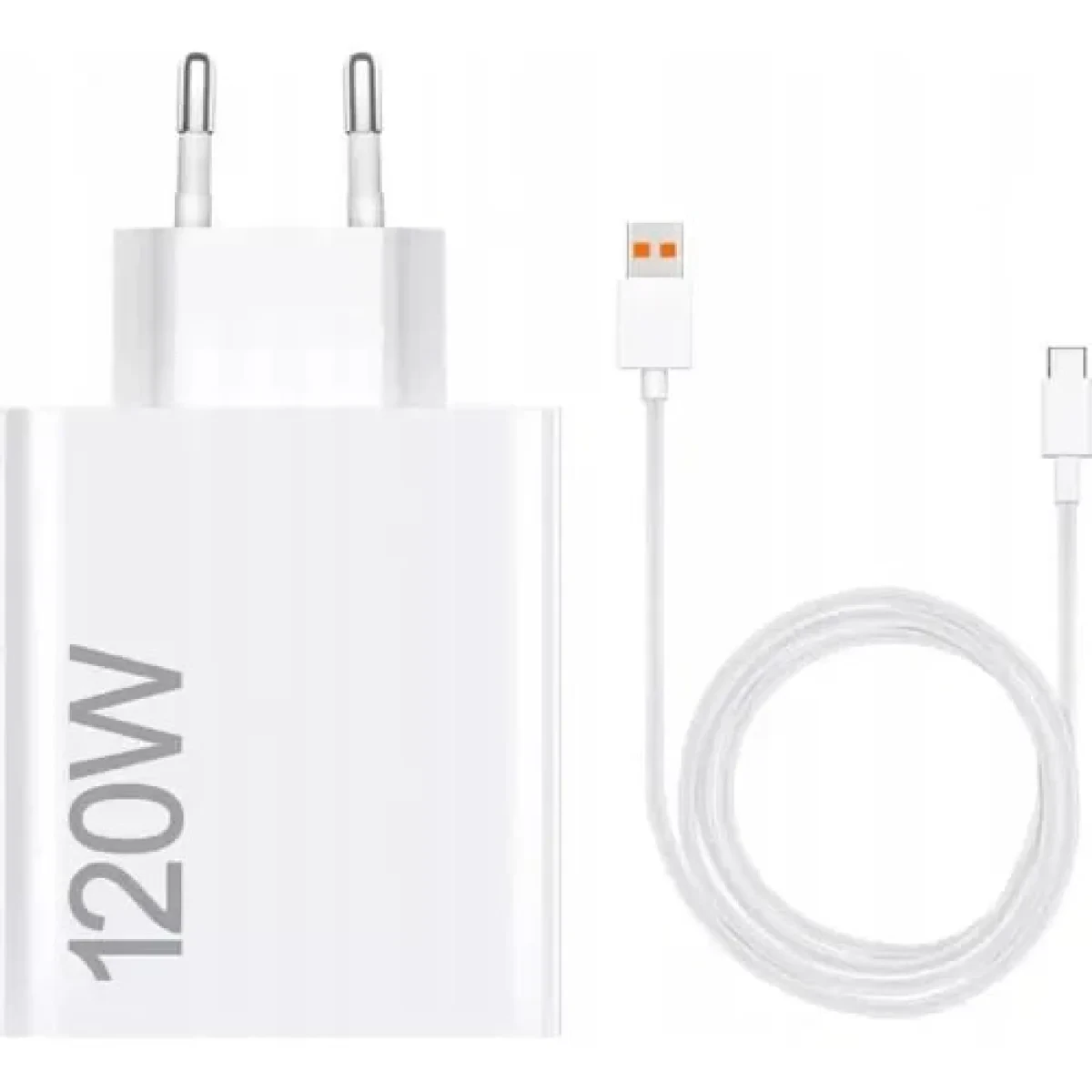 Адаптер Xiaomi USB-A 120W с кабелем USB-C 1m (White)