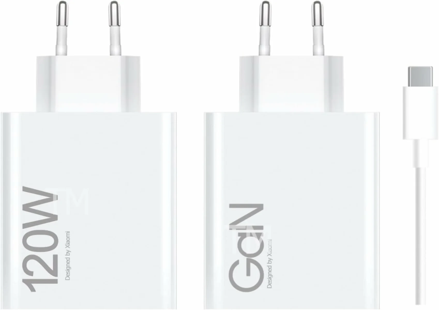 Адаптер Xiaomi USB-A 120W с кабелем USB-C 1m (White)