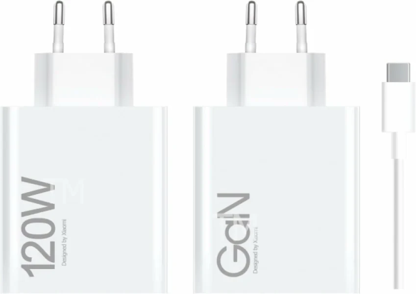 Адаптер Xiaomi USB-A 120W с кабелем USB-C 1m (White)