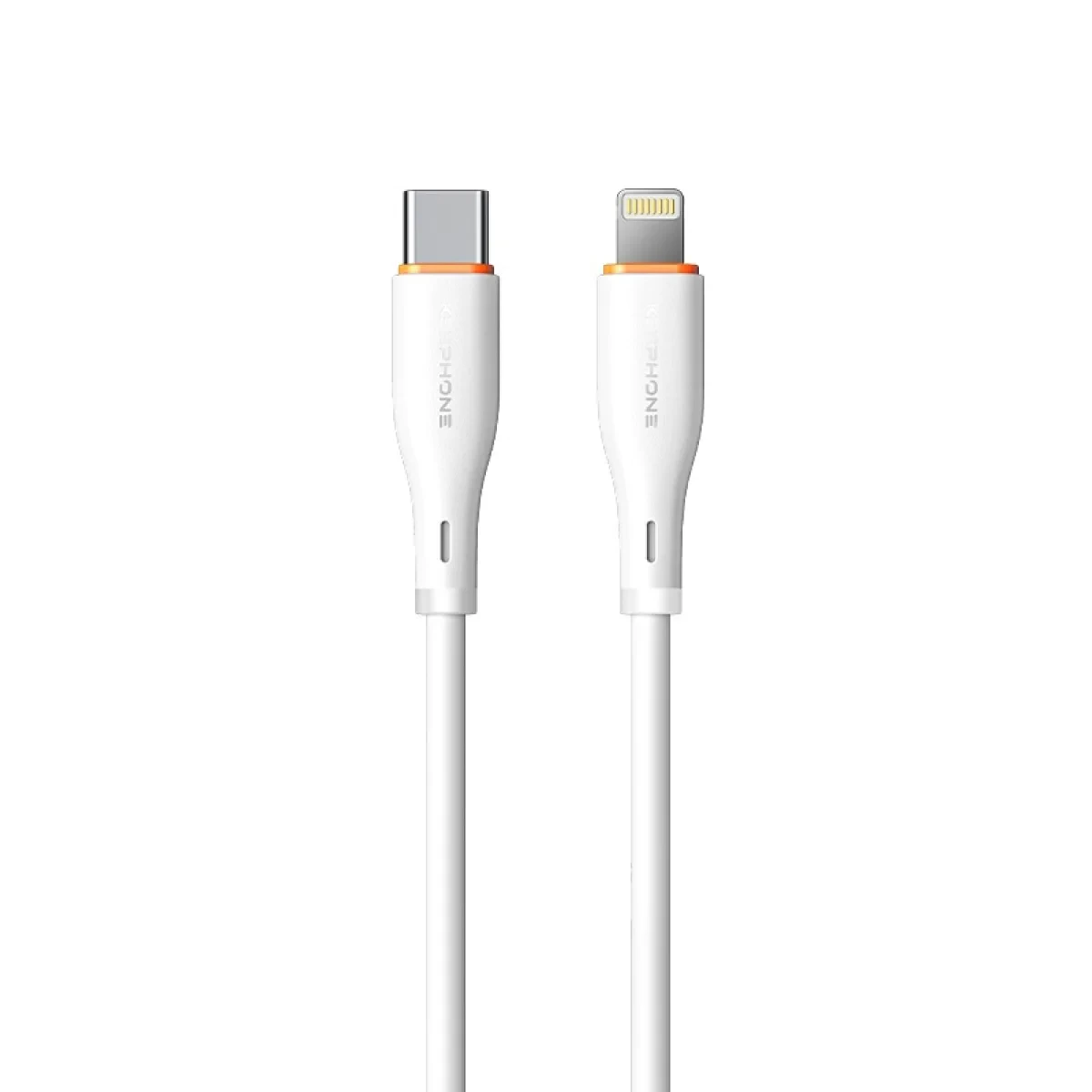 Кабель Keephone Liquid Silicone 27W USB-С - Lightning 1m (White)