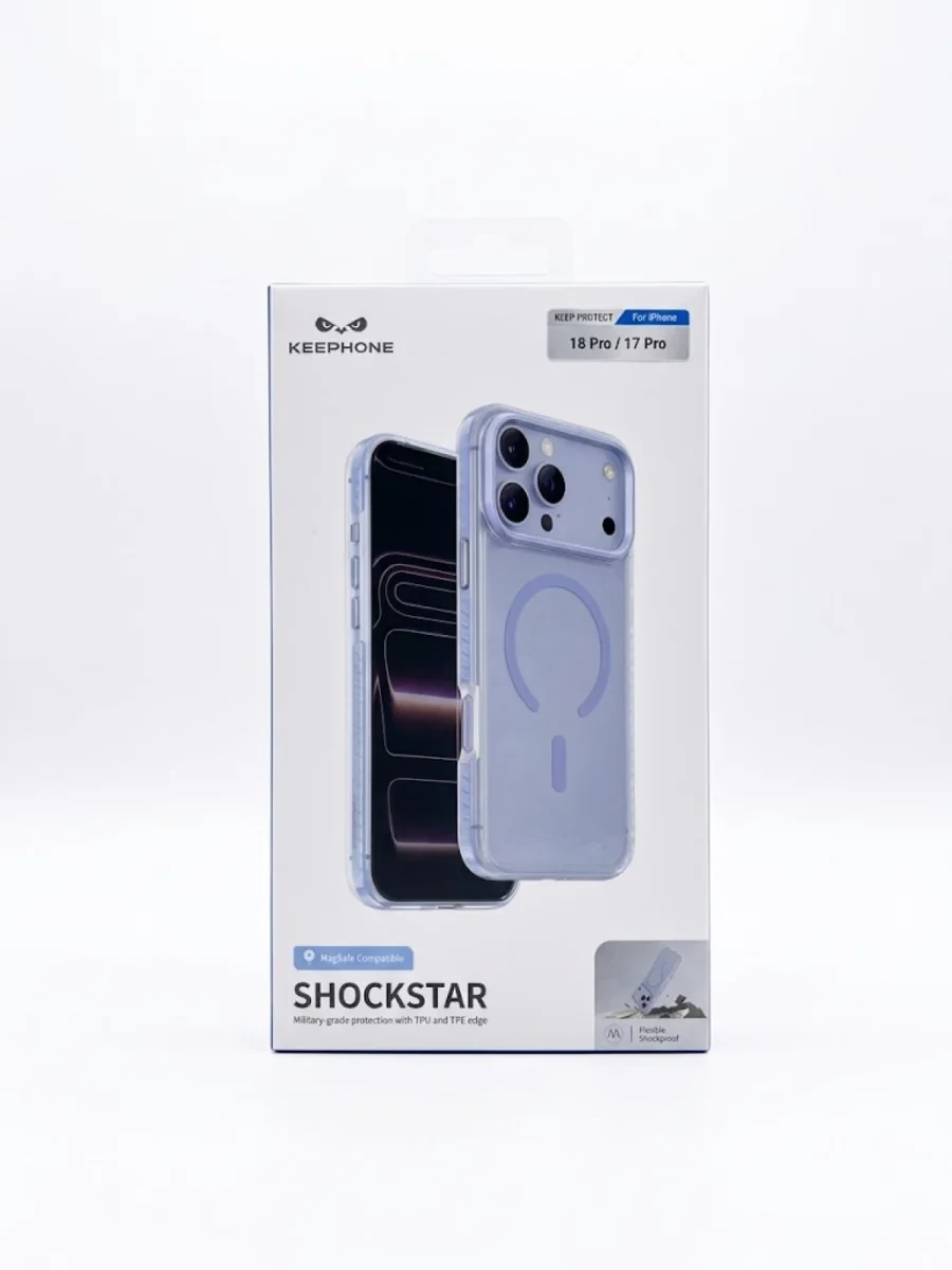 Защитный чехол Keephone ShockStar с Magsafe для 17 Pro / 18 Pro (Голубой)