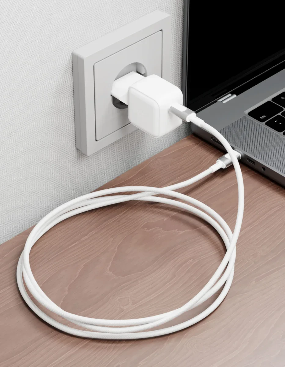 Кабель VLP Force Line USB-C - USB-C 100w, 1.2m, белый
