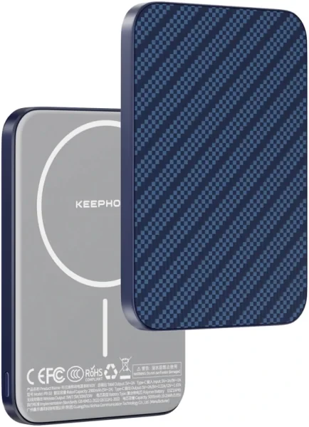 Внешний аккумулятор Keephone Ultra Slim Brendy MagSafe 5000mAh 15W (Starry Blue)