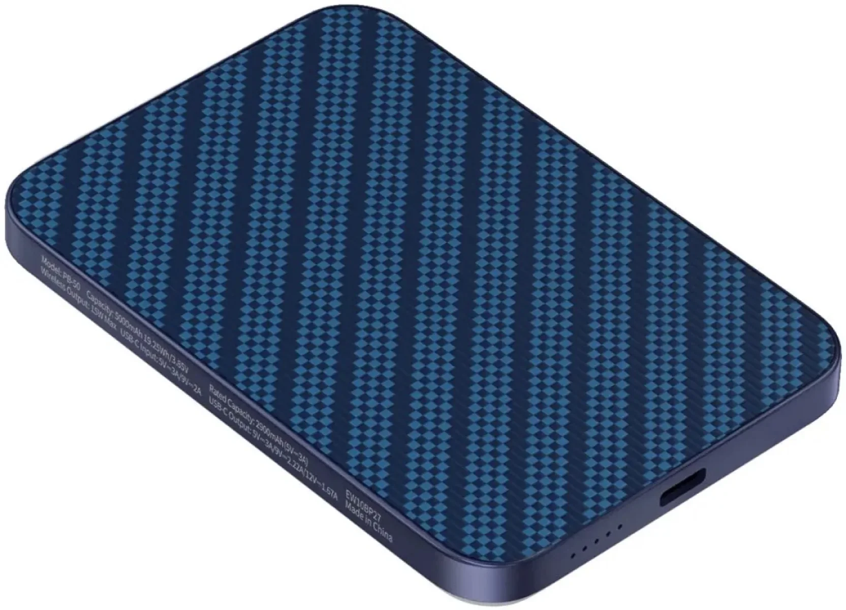 Внешний аккумулятор Keephone Ultra Slim Brendy MagSafe 5000mAh 15W (Starry Blue)