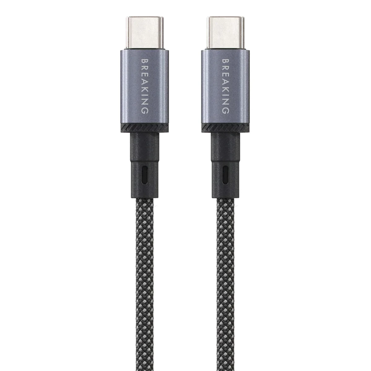 Кабель Breaking Graphite K42 USB-C - UCB-C 100W, 1.5m, черный