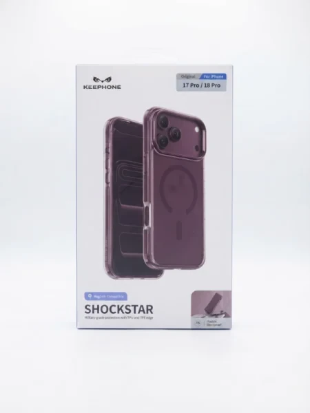 Защитный чехол Keephone ShockStar с Magsafe для 17 Pro / 18 Pro (Бургунди)