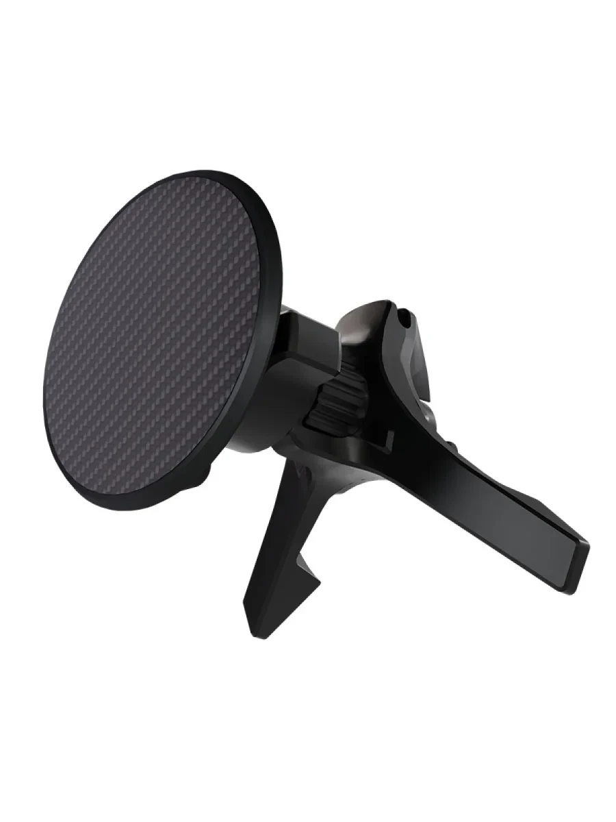 Автомобильный держатель VLP Carbon Mount MagSafe с беспроводной зарядкой (Black)