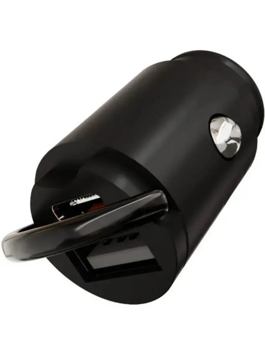 Автомобильное зарядное устройство VLP C-Power USB-A + USB-C 45W (Black)