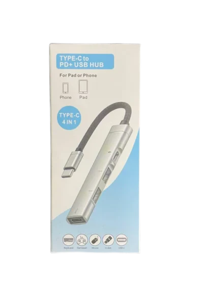 Хаб USB-C - USB-A 4 в 1