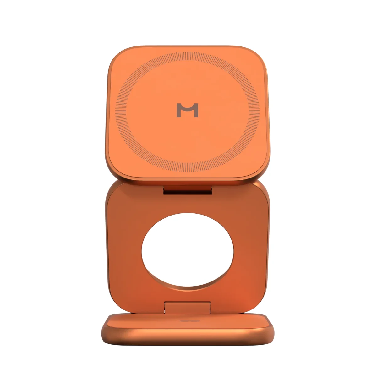 Беспроводная зарядная станция Magssory Fold Ultra 3 в 1 MagSafe 25W (Orange)
